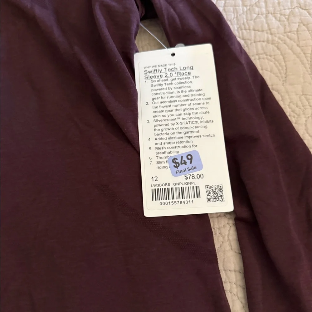 lululemon Swiftly Tech Long Sleeve 2.0 *Race - Picture 3 of 4